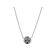 Diamond Necklace / Round Cluster Pendant - 18k White Gold Jewelry