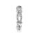 Diamond Twist Ring - Crossover Rope Design - 18k White Gold Jewelry