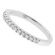Diamond Wedding Band - 18k White Gold Ring