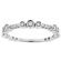 Wedding / Anniversary Band with Abstract Bezel Set Diamonds in 18k White Gold
