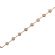 Ladies Diamond Tennis Bracelet with Rope Design in 18k Rose Gold