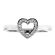 Diamond Heart Ladies 18kt White Gold Ring