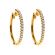 0.58 tcw Diamond Hoop Earrings in 18kt Yellow Gold