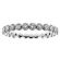 Beaded Design Ladies Diamond Eternity Band with a Sizing Bar in 18kt White Gold
