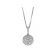 Circle Cluster Diamond Pendant with Diamond Bail in 18kt White Gold
