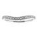 Curved Diamond Wedding Band Ring in 18kt White Gold