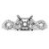 Ribbon Twist Shank Diamond Engagement Ring Semi Mount in 18kt White Gold