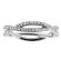 Two Row That Twists Diamond Eternity Band Ring in 18kt White Gold