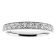 3mm Wide Preset 11 Stone, Ladies Diamond Wedding Band Ring in 18kt White Gold