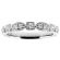 Stackable Oval and Square Design Ladies Ring Band in 18kt White Gold
