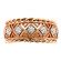 8.9mm Wide, Rope and Open work Design Ladies Diamond Ring in 18kt Rose Gold