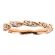 2.7mm Wide Closed Twist Diamond Eternity Ring in 18kt Rose Gold