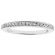 1.9mm Thin Single Row Diamond Ladies Wedding Band Ring in 18kt White Gold