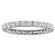 3 Sides Filled with Diamonds Eternity Ring in 18kt White Gold