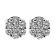 0.61ct Diamond Round Cluster Earrings in 18kt White Gold