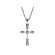 Gold and Diamond Cross in 18kt White Gold