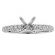 U Prong Shank Scallop Side Design with Milgrain Diamond Engagement Ring Semi Mount