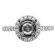 Top and Bottom Circle Halo Diamond Engagement Ring Semi Mount in 18kt White Gold