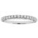 Diamond Wedding Band with Scalloped and Beaded Side Detail in 18kt White Gold