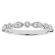 Marquise and Round Milgrain Edged Stackable Wedding Band Ring