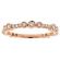 Stackable 18kt Rose Gold Ladies Diamond Ring
