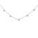 5 Diamond Triangle Clusters on Chain in 18kt White Gold