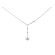 Star Y-Necklace with Diamonds in 18k White Gold
