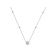 Diamond Cluster Necklace with Bezel Set Diamonds on Chain in 18kt White Gold