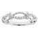 Diamond Twist Ring - Crossover Rope Design - 18k White Gold Jewelry