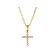 Diamond Cross Pendant / Necklace - 18k Yellow Gold