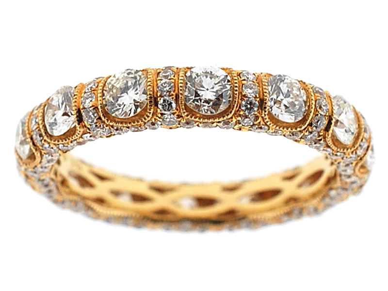 Diamond Eternity Band in 18K White Gold