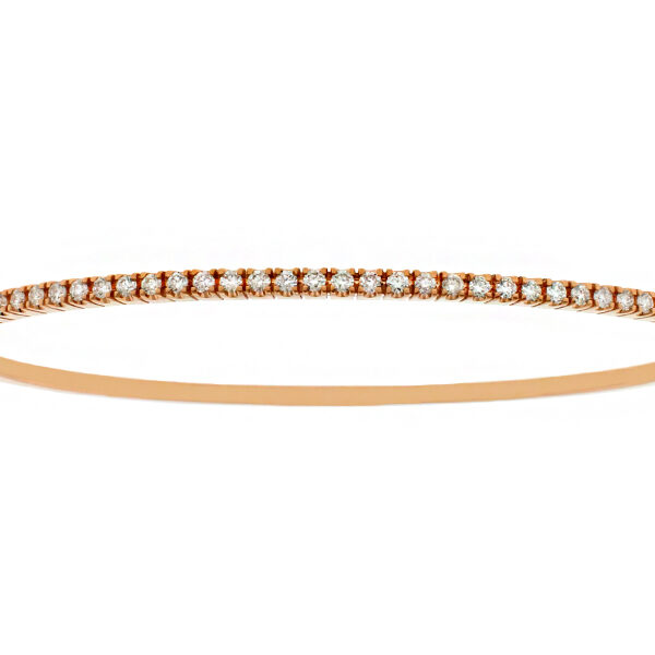 Diamond Bangle in 18kt Rose Gold