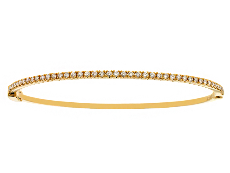 Diamond Bangle Bracelet in 18kt Yellow Gold