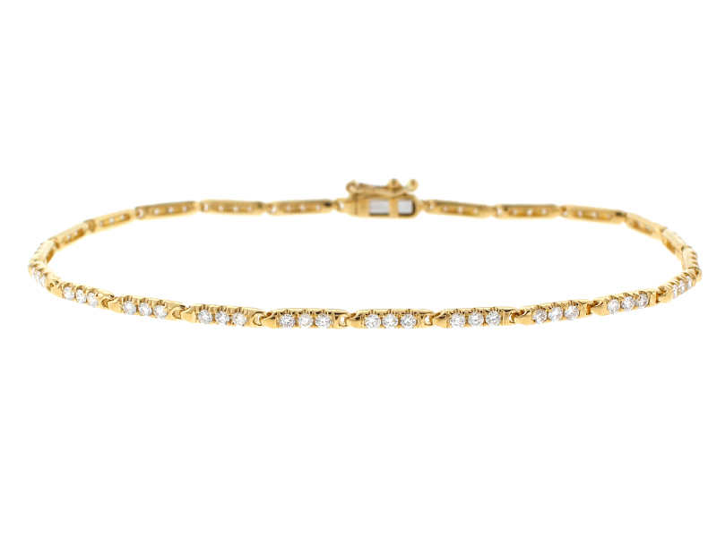 Diamond Tennis Bracelet in 18k Yellow Gold