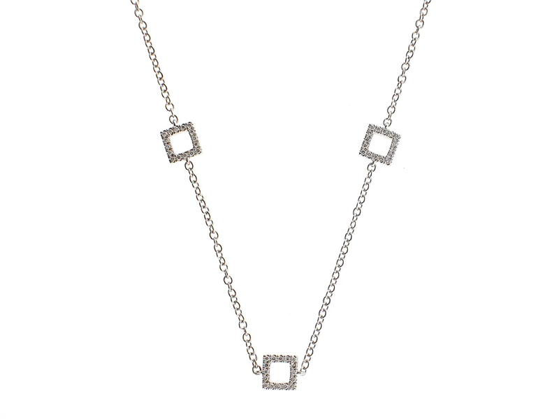 Reversible Diamond Squares on Chain Necklace