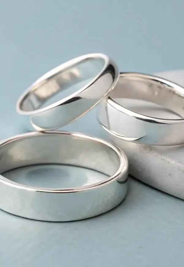 Gold Band Stackable Rings